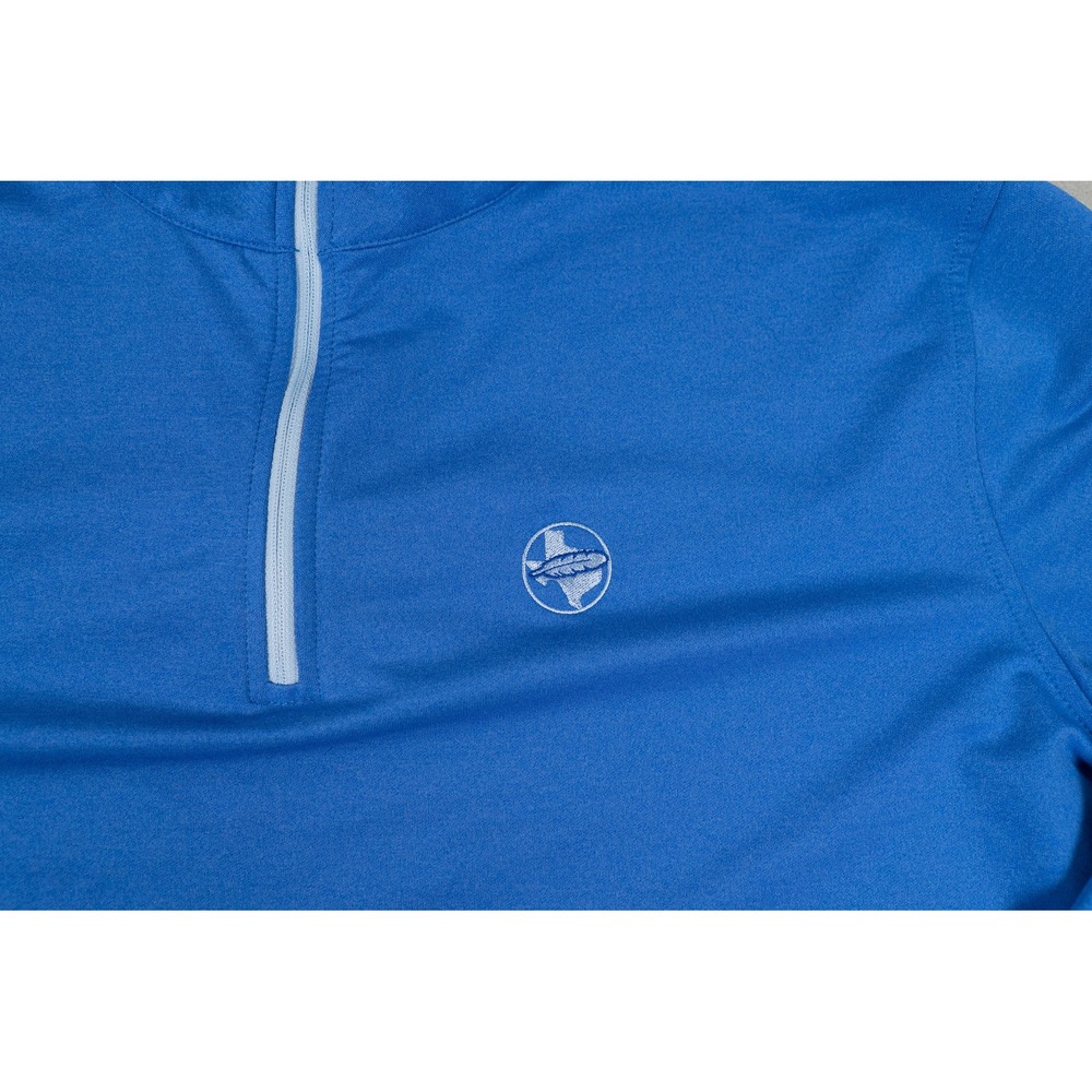 Peter Millar Mens Quarter Zip Pullover Blue Performance XL Golf Activewear image 2